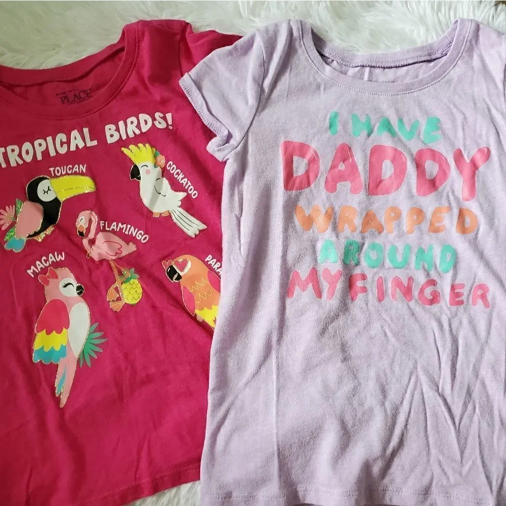 Children's Place Toddler Girl's Pant and Shirt Bundle Size 5T  7 pieces